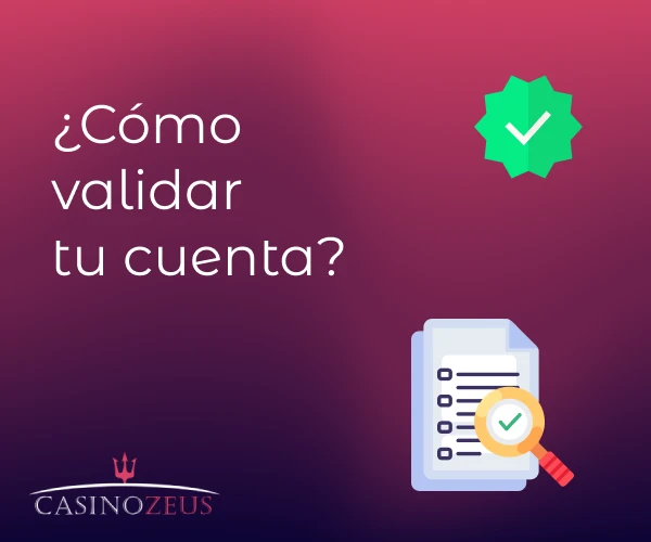 Verificación de cuenta en zeuscasino